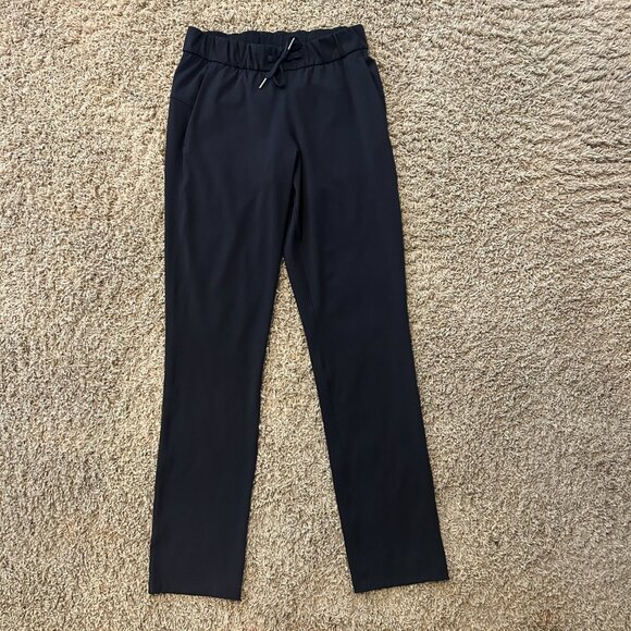 LULULEMON Black Nylon Drawstring Activewear Pants in Women's Size 4 - Picture 3 of 6
